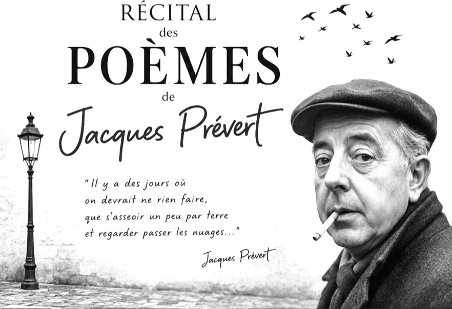 Récital de poèmes de Jacques Prévert